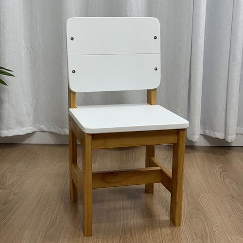 Conjunto Mesa Infantil Com 2 Cadeiras Madeira Maciça Branco