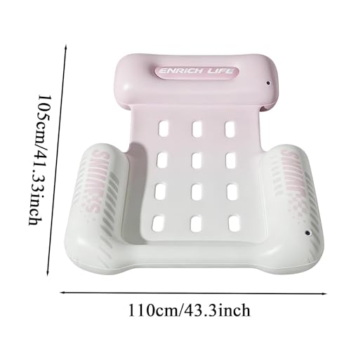 Matelas flottant portable avec accoudoirs pour une flottaison stable