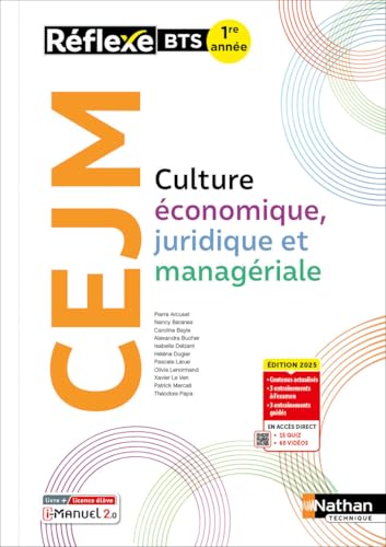 livre Culture Économique, Juridique et Managériale - BTS 1re année - Coll. Réflexe
