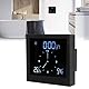 Wanduhr für Badezimmer, Dusche, TS-WP10, Innovativer Timer, wasserdicht, Hygrometer, Lieferung für Badezimmer, Timer für Rückwärtsgang, Schwarz