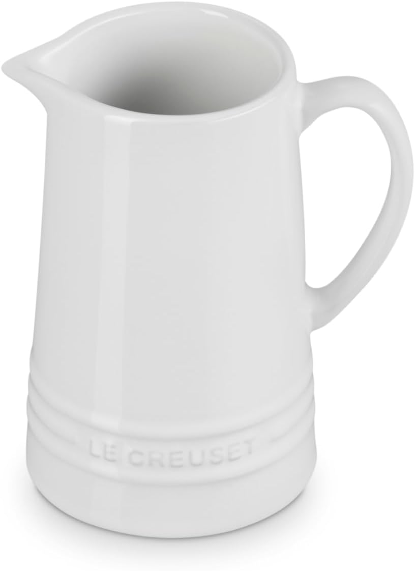 Stoneware Small Pitcher, 10 oz., White