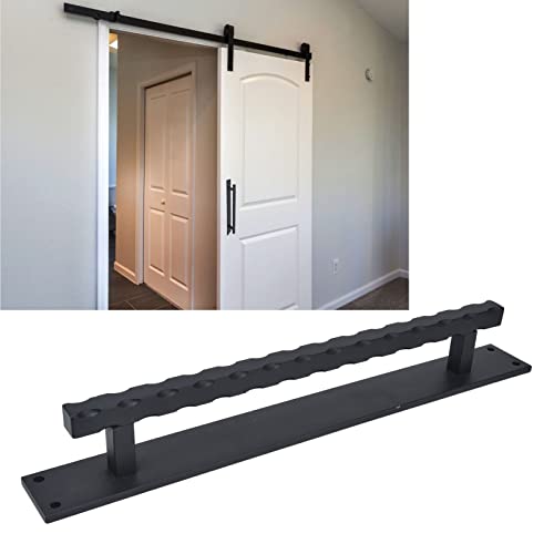 Garage Door Handle, Barn Door Handle Carbon Steel Heavy Duty Garage Pull Handle Adopts Wavy Design With 4 Screws For Gate, Door Knobs #TOP4