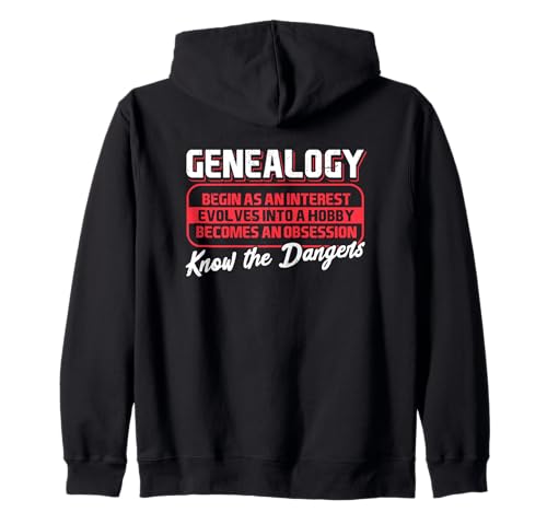 Genealogía Hobby Historia Familiar Ancestry Research Árbol genealógico Sudadera con Capucha
