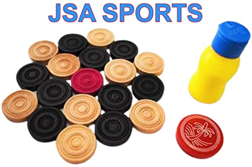 Image of Wooden Carrom Board 26 Inches (Black Beige), All Ages