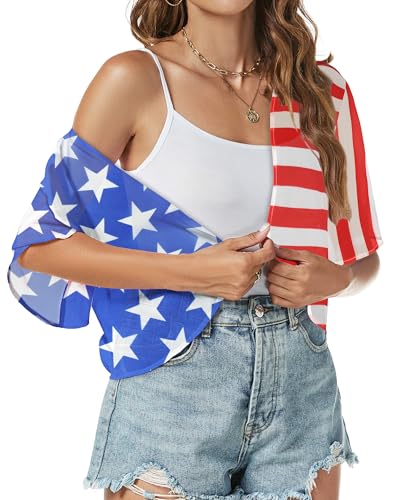 Image of ZNVGIRL Women Shrug Chiffon Cardigans Open Front Short Sleeve Bolero for Evening Dressy 2026