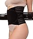 Channo Lendenwirbelgürtel - Premium Rückenstütze für den unteren Rücken - Robuster Gürtel mit Doppelklett - Ideal bei Lumbago und Ischias - Packung mit 1, Schwarz, XXL/3XL