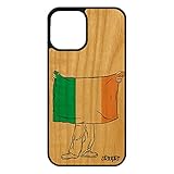 Coque pour Apple iPhone 12, iPhone 12 pro en bois et silicone.
