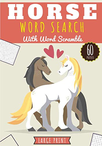 Horse Word Search: Horses Word Search Challenging Puzzle book For and ...