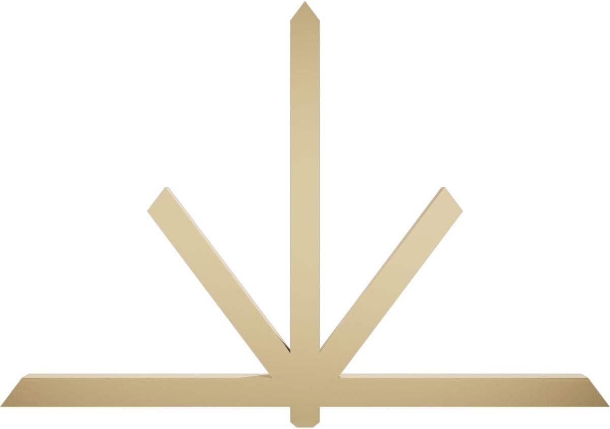 84"W x 56"H x 4"D x 4"F, 16/12 Pitch, Kennewick Signature Urethane Gable Bracket, Primed Tan