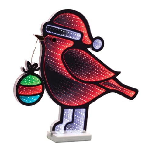 Melrose International Bird w/Ornament Ekkolight 15.75