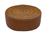 Large Cow Leather Strips: Sold by The Foot (1 FT, Cognac)