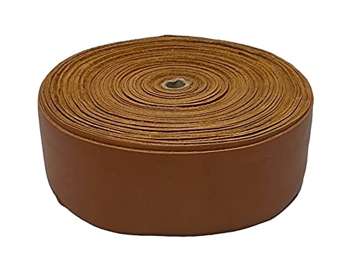 Large Cow Leather Strips: Sold By The Foot (1 Ft, Cognac) #TOP11