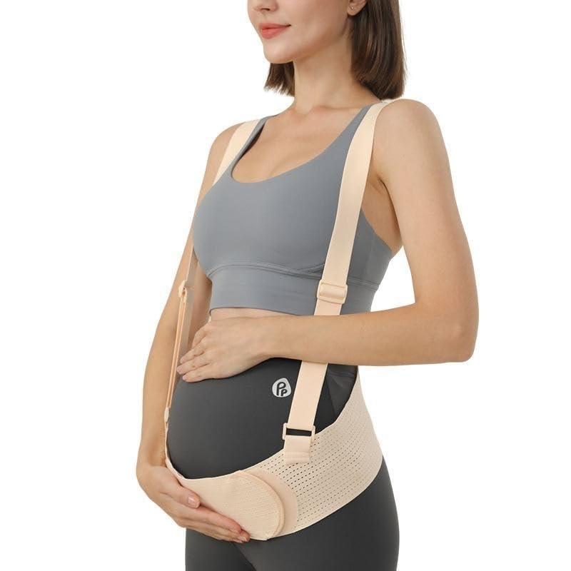 Ncry Pregnancy Belly Support Band - Maternity Belt & Braces for Pregnant Women, Bump Sling for Pelvic, Abdominal and Lower Back Pain Relief with Fully Adjustable Strap-image-39
