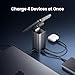 SHARGE Magsafe Charger Stand 100W USB C Charging Station, 4-in-1 GaN Desktop Charger with Qi2 15W Wireless Charging for iPhone 17/16/15 MacBook Air, AirPods