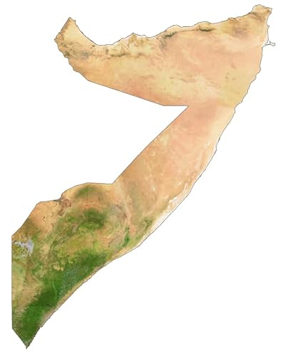 ConversationPrints Somalia Satellite Map GLOSSY POSTER PICTURE PHOTO PRINT BANNER