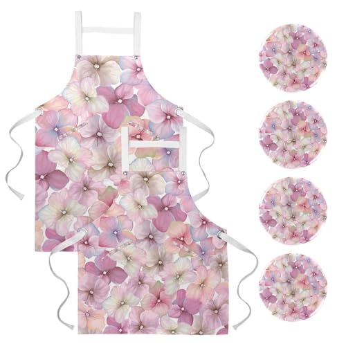 Tabliers de cuisine multicolore One Large avec 4 broches de fixation