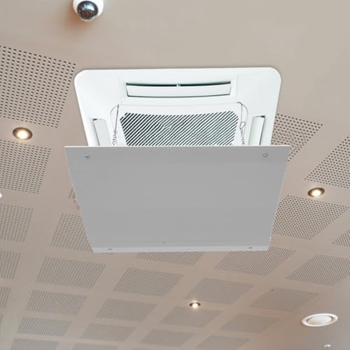 Déflecteur d'air réglable en acier inoxydable blanc carré ifundom - 5