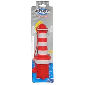 Rogz schwimmendes Leuchtturm Hundespielzeug Wasserapport