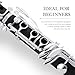 SONICAKE B Flat Clarinet for Beginner & Student, Nickel-plated Bb Ebonite Clarinet 2 Barrels, Reeds with Cleaning Kit, White Gloves and Hard Case, Black, QCR-01