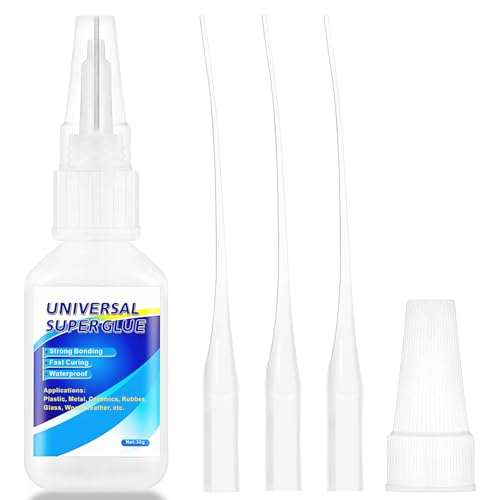 Pegamento Instantáneo Extra Fuert, Adhesivo Fuerte de Uso General, para plástico, metal, cerámica, caucho, vidrio, madera, cuero y manualidades