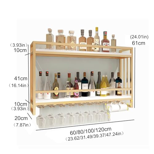 Support de verre à vin suspendu pour gagner de la place en cuisine - 3
