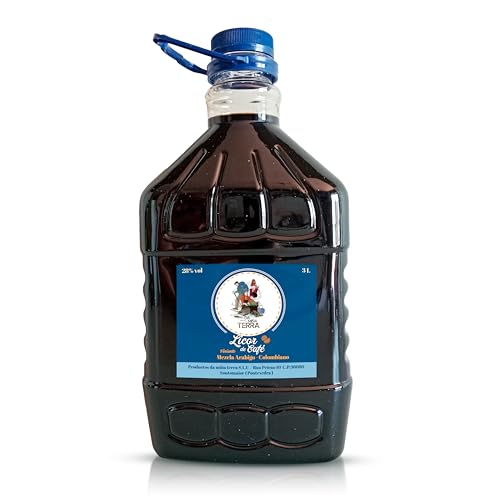 Da Miña Terra - Licor cafe gallego - 30% Vol - Garrafa 3 litros - Variante ' Mezcla café arabica y Colombia '