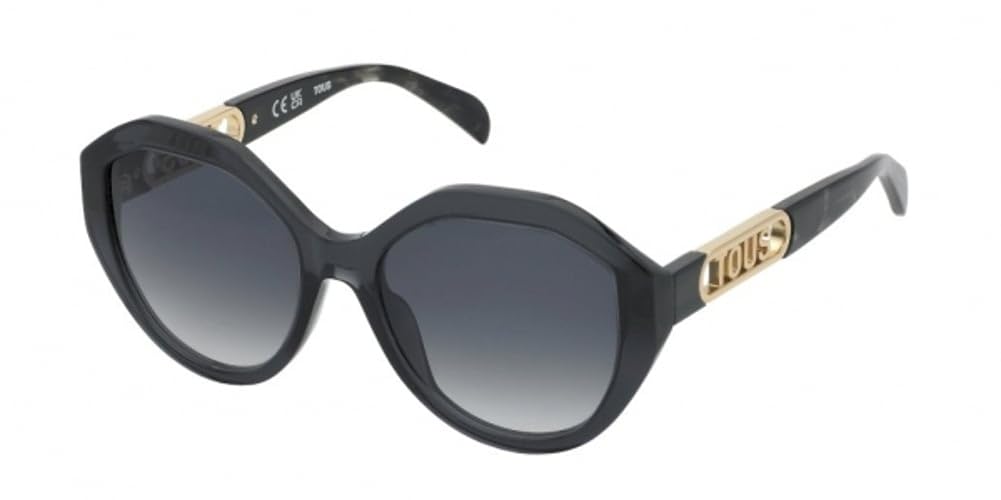 Tous Sunglasses STOB90 Shiny Transparent Dark Grey 55/18/140 Mujer Gafas