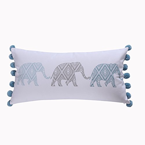 Image of Levtex Home Kavi Elephant Poms Pillow
