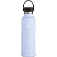 Hydro Flask 21 oz. Water Bottle - Stainless Steel, Reusable, Vacuum Insulated with Standard Mouth Flex Lid , Fog