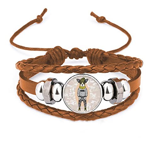 Bracelet en cuir motif aquarelle vêtement chien pour gâter votre compagnon