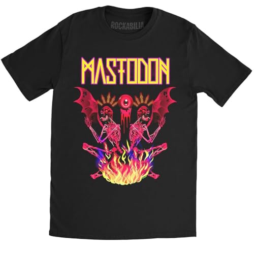 Mastodon T-Shirt Rock Off Double Brimstone vêtement metal homme noir