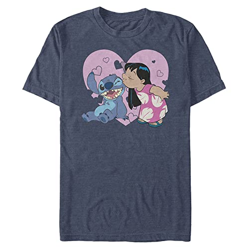 T-Shirt Homme Disney Lilo anti-déformation pour la Saint-Valentin