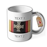 Design/Druck aus Deutschland Personalisiert Tasse - Wunschtext Ordensspange Bronze Verhalten #37845