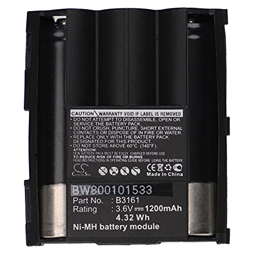 Batteria NI-MH per Ascom Samba, Bang & Olufsen Beocom 5000, Telekom Sinus 51, Hirschmann 1200, GP T320 sostituisce B3161 B 3161 1200mAh 3.6V