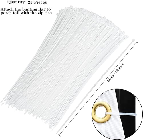 Drapeau américain plissé haut de gamme à œillets en laiton pour extérieur - 5
