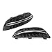 CNxinn10 Auto Lower Bumber Fog Light Cover Grilles Protector for Mercedes Benz C Class W205 C300 2015-2018, honeycomb without holes, 1 pair chrome