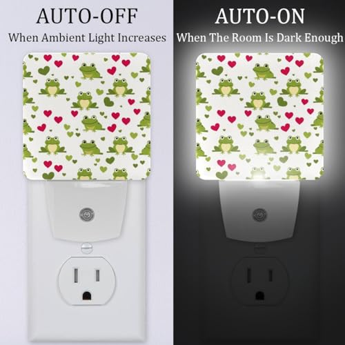 Lámpara nocturna LED con sensor 2 piezas, 7.6x7.6cm miniatura 2
