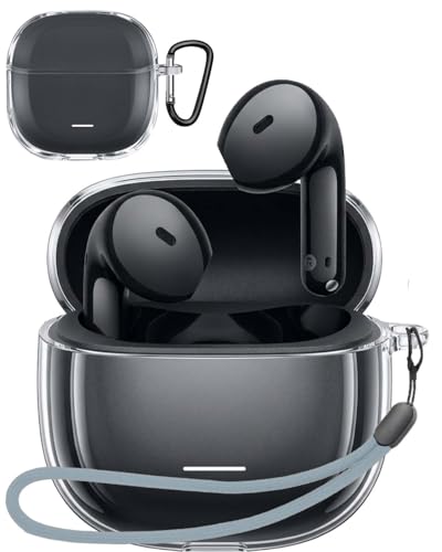 For Redmi Buds 8 Active �P�[�X �J�o�[ �N���A ���� YAJOJO ���C�����X�C���[�z���p TPU�f�� ���S�ȕی� �����h�~ �ϏՌ� �h�o �L�Y�h�~ �w��h�~ (�N���A)