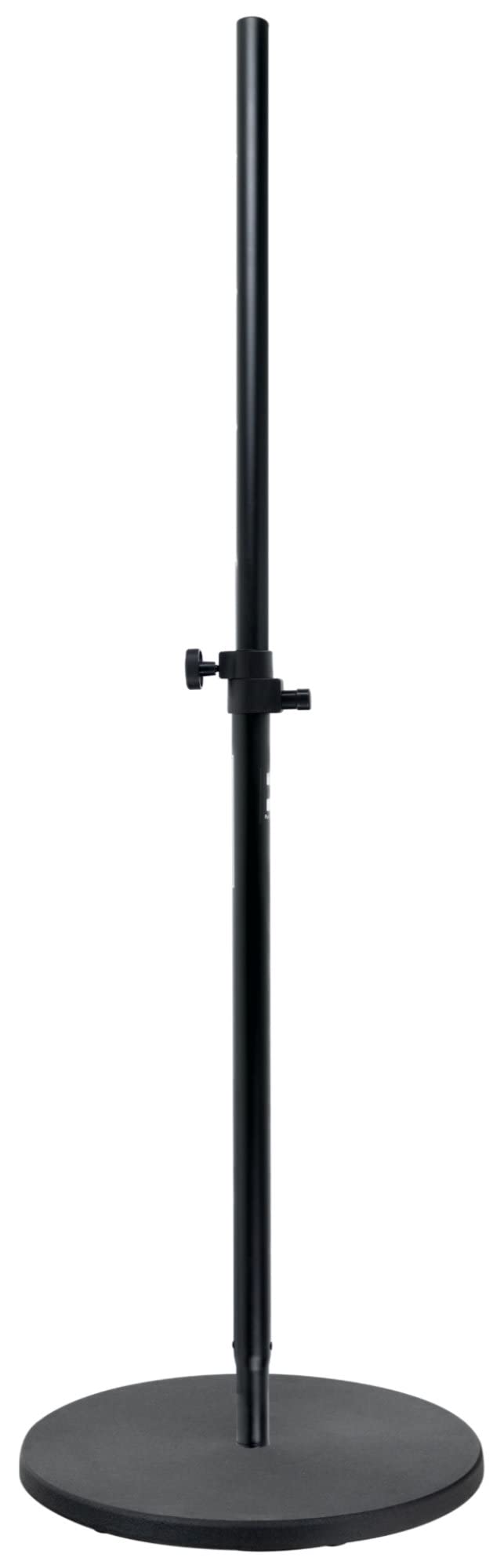 Soporte para Altavoz Pronomic 150cm con Base Redonda, Plato, con Rosca M20 | Base redonda pesada para barras de separación de altavoces, De hierro fundido, Diámetro: 44 cm, Peso: 9, Color: negro, 3 kg