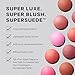 Saie SuperSuede Baked Blush - Talc-Free Powder Blush for Cheeks Infused with Hyaluronic Acid, Glycerin + Squalane - Hydrating Face Makeup for a Natural, Diffused Flush of Color - Mia (0.1 Ounce)