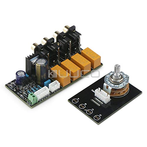 Davitu Electrical Equipments Supplies - 5 PCS/LTO AC 12 ~ 15V Controll Module 4 Channel Audio Switching Board/Audio Input signal Selector Relay Board + RCA