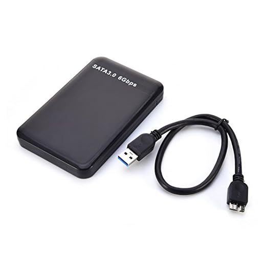 Yuanline USB 3.0 External Case UASP Protocolo para Disco Duro Externo SATA HDD SATA de 2,5 '' (7 mm a 9,5 mm) Máx. 3 TB (Negro)