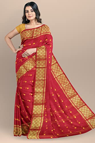 Image of Woven Tangail Pure Cotton Saree