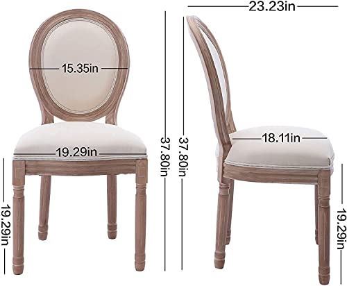 Nrizc NRIZC-J-FY-4PCS-MI French Country Dining Chairs Set Of 4 thumb #2