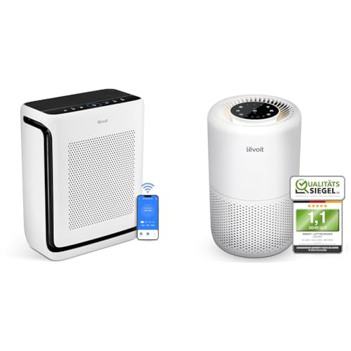 LEVOIT Luftreiniger Allergiker mit Tiermodus & Luftreiniger HEPA Filter für Allergiker, Luftfilter gegen Schimmel Staub Pollen Tierhaare