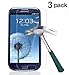 Galaxy S3 Screen Protector,TANTEK [Bubble-Free][HD-Clear][Anti-Scratch][Anti-Glare][Anti-Fingerprint] Premium Tempered Glass Screen Protector for Samsung Galaxy S3,[Lifetime Warranty]-[3Pack]
