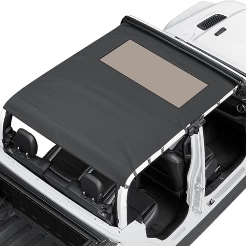 JOYTUTUS Waterproof Sun Shade Top for Gladiator JT 2020-2026 All-Weather Protection UV Block Rainproof & Noise Reducing Soft Top Cover