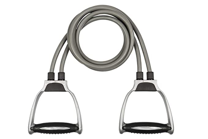SUPERTEXON Double Toning Resistance Tube Pull Rope Elastic Rubber Exercise Band for Stretching, Workout, Home Gym and Toning with Heavy Quality D Shaped Handles with Workout Chart (B09XX52C13) Amazon Price History, Amazon Price Tracker