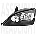 2PCS Headlights Assembly For 2005 2006 2007 Facelift Ford Focus ZX3 ZX4 ZX5 SE ST Halogen Headlamp Passenger and Driver side Black Housing