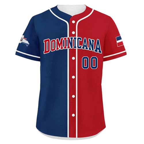 Camiseta personalizada de béisbol República Dominicana para hombres y mujeres, con nombre y número impresos/cosidos, camiseta de orgullo Dominicana, camiseta heritage miniatura 4
